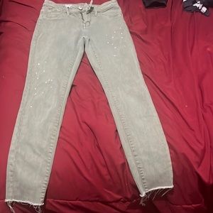 High rise jegging crop jeans